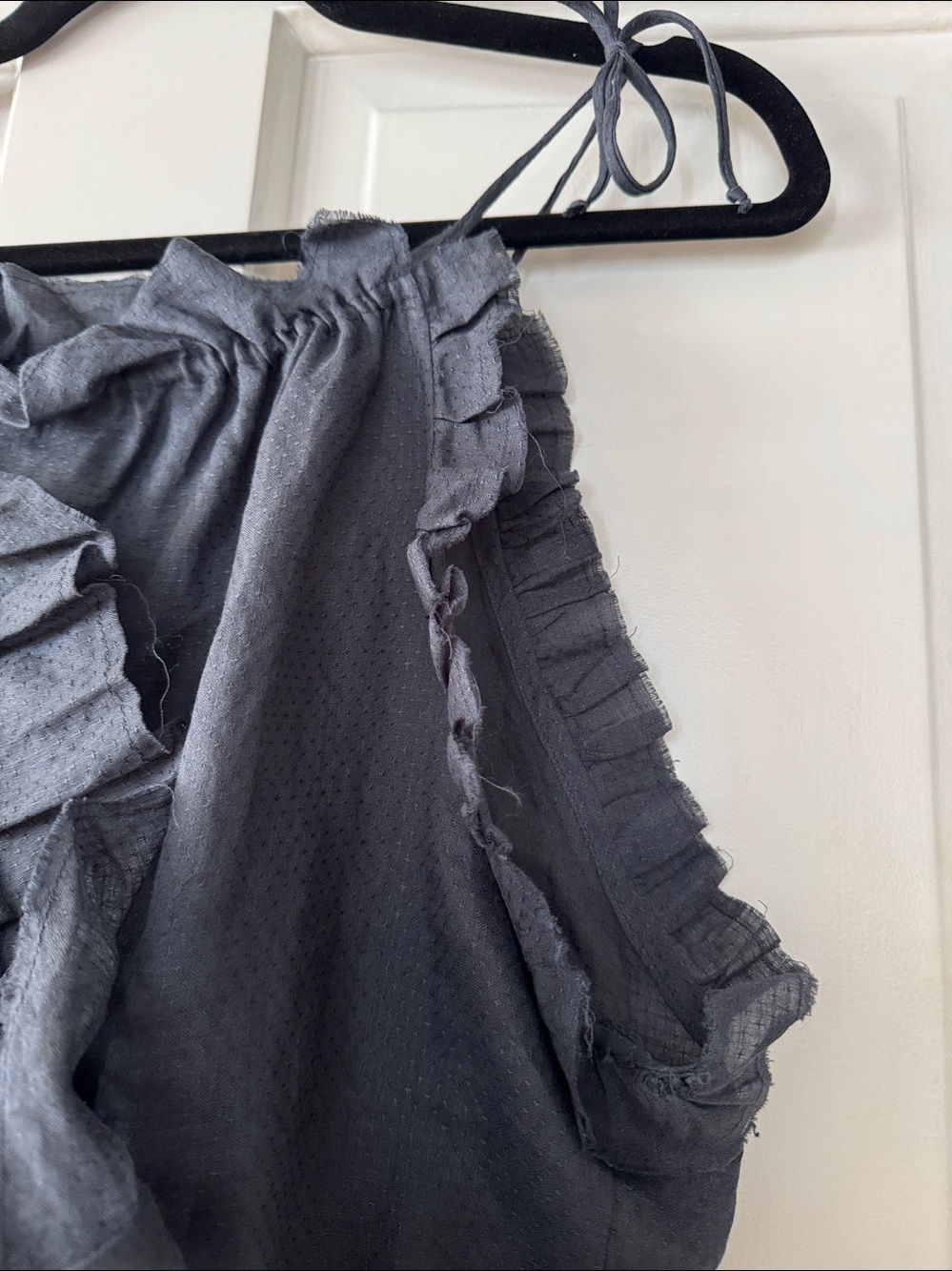 Isabel Marant Ruffle Tie-Shoulder Women’s Top - Picture 6 of 16